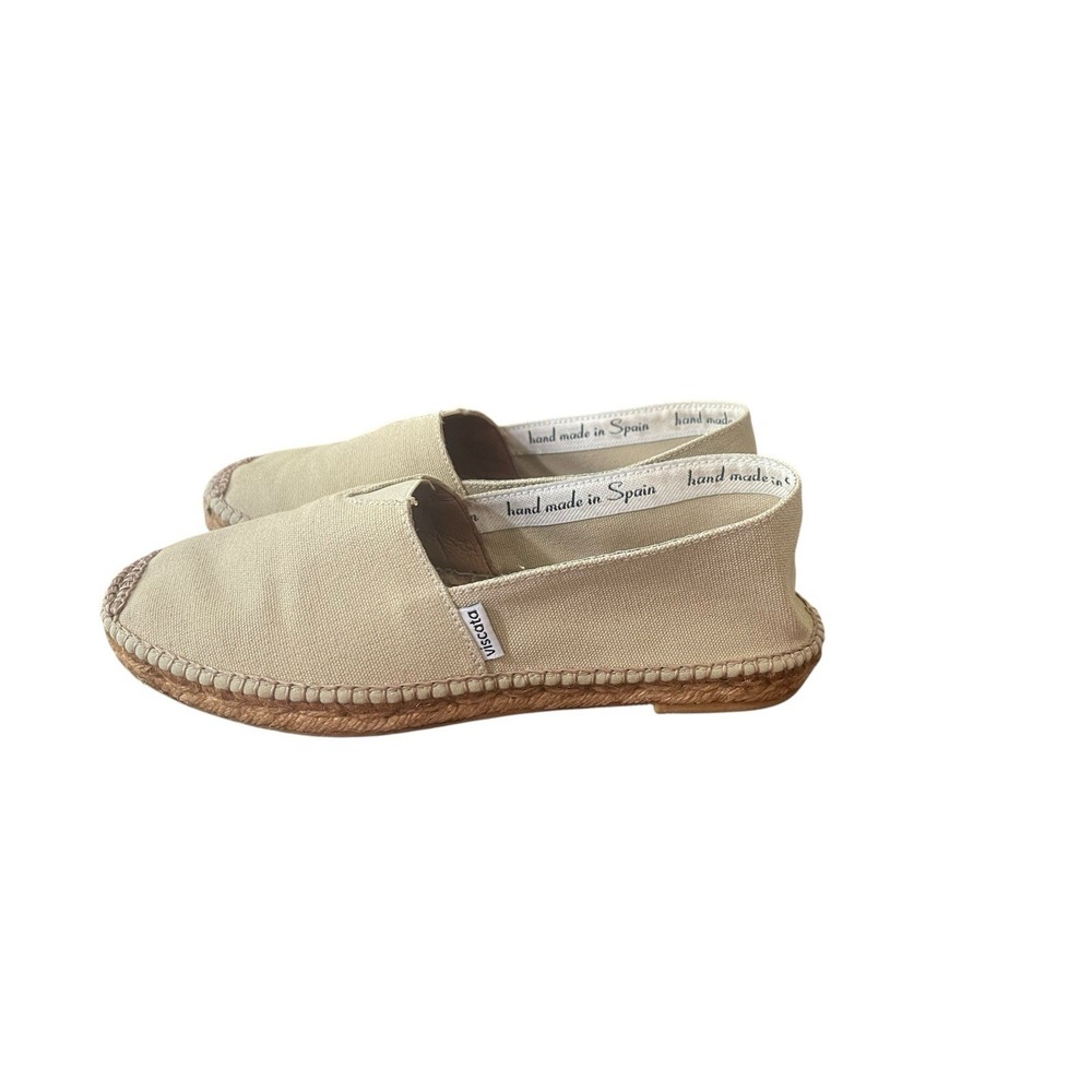 Handmade Cream Canvas Espadrilles - Classic Slip-On Women’s Shoes